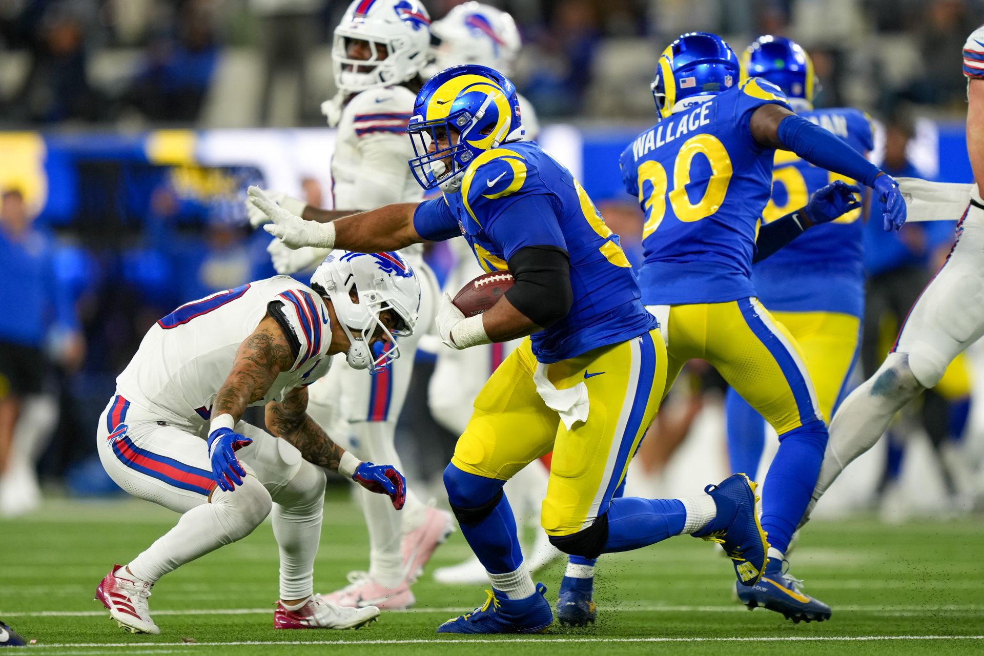Aaron Donald Runs With a Recovered Fumble