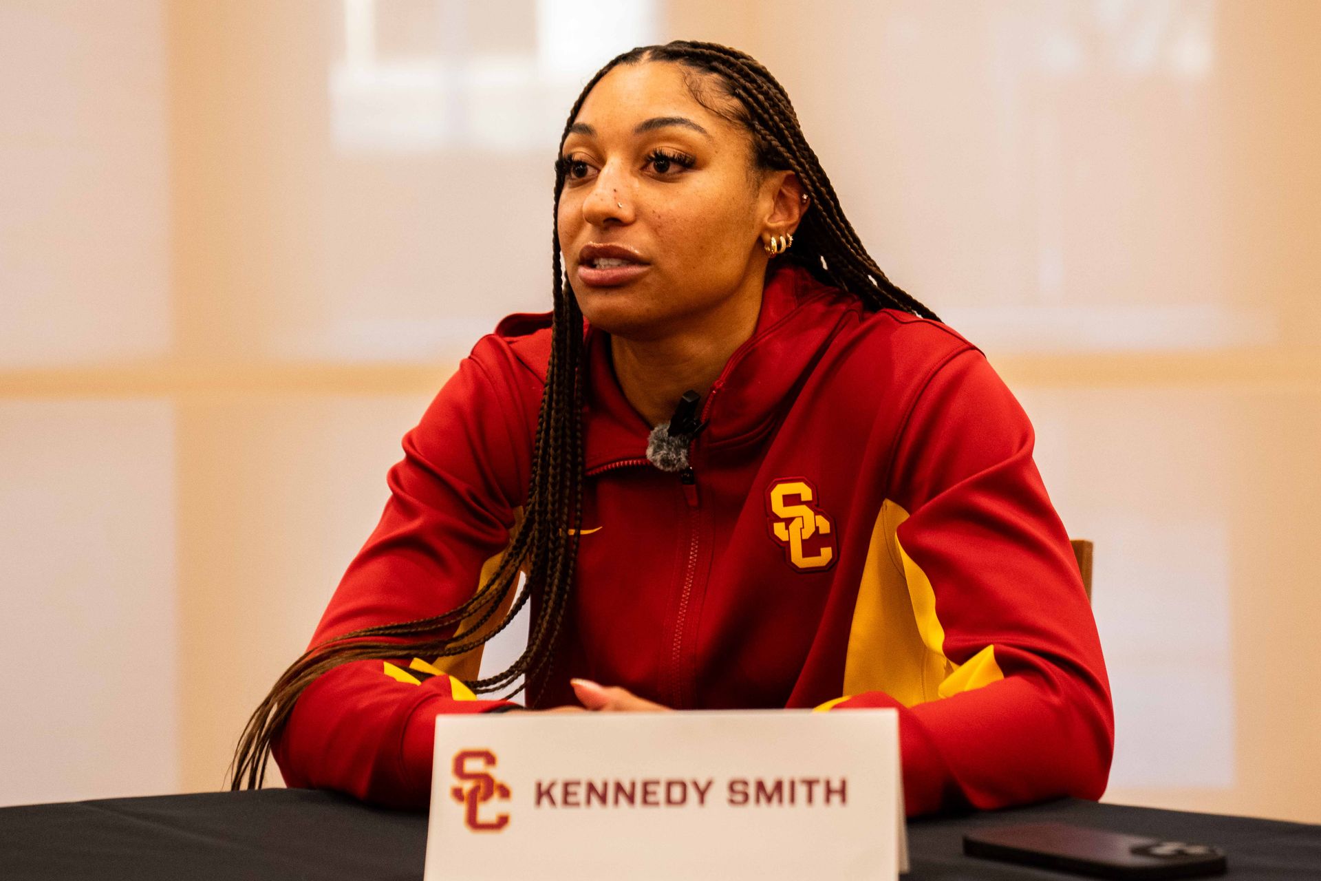 USC Forward Kennedy Smith at 2026 Media Day