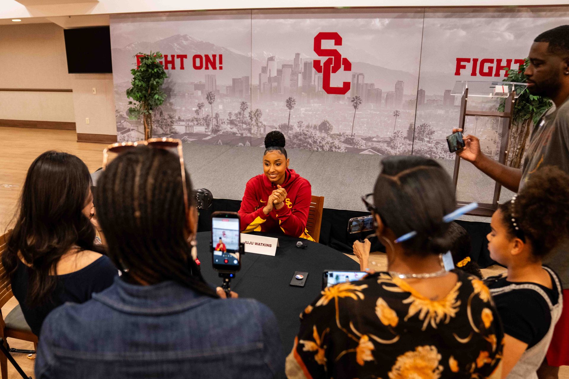 USC Guard JuJu Watkins at 2026 Media Day