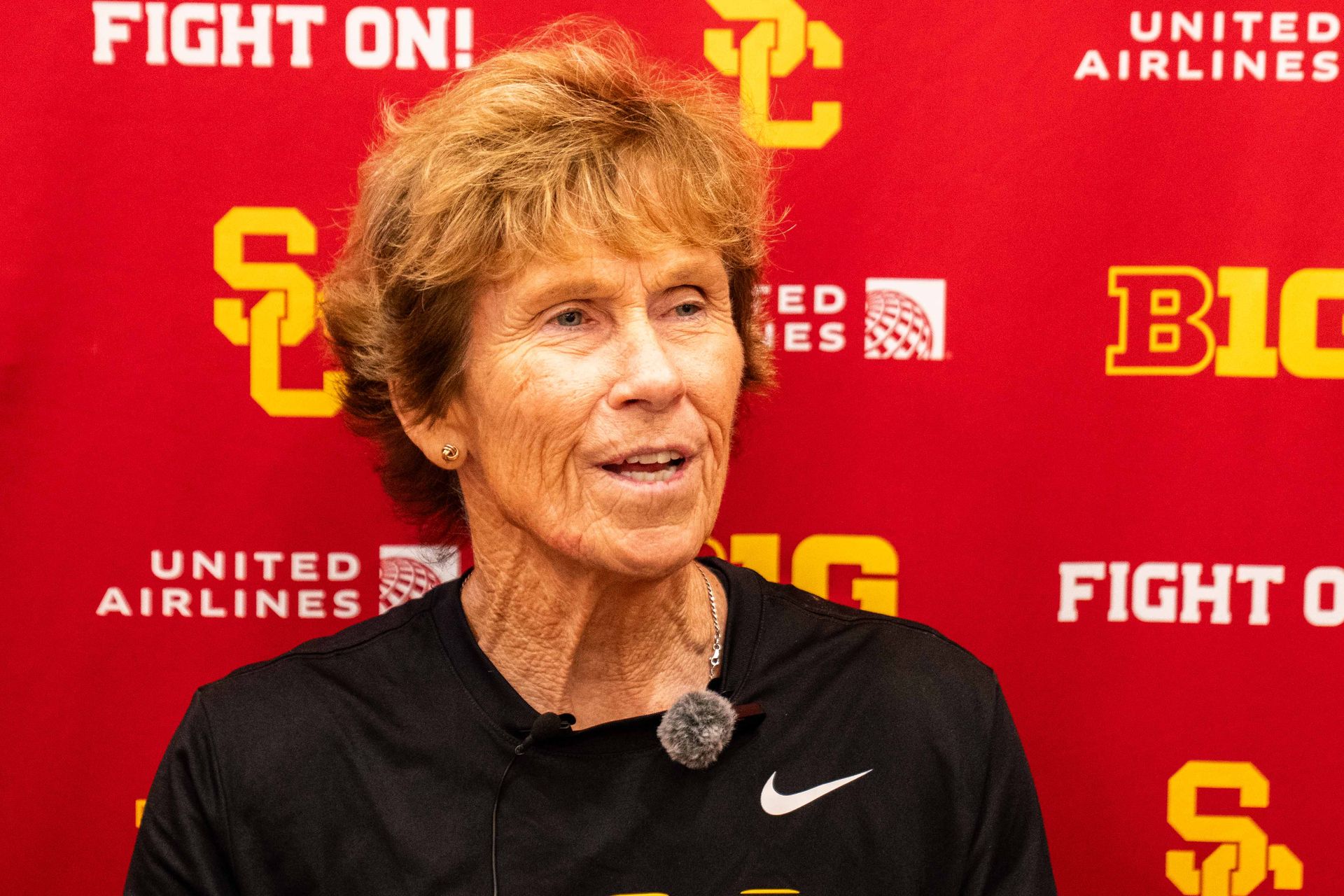 USC Associate Head Coach Beth Burns at 2026 Media Day