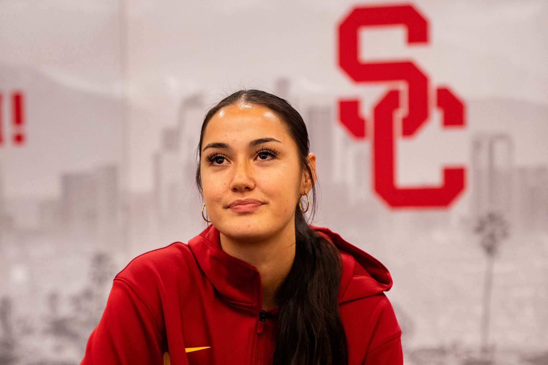 USC Center Pania Davis at 2026 Media Day