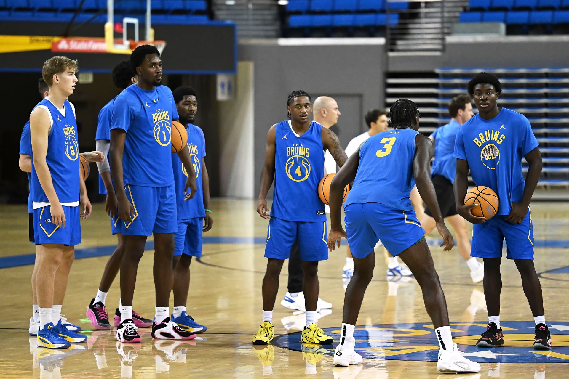 UCLA Men's Basketball practice at Media Day 2026