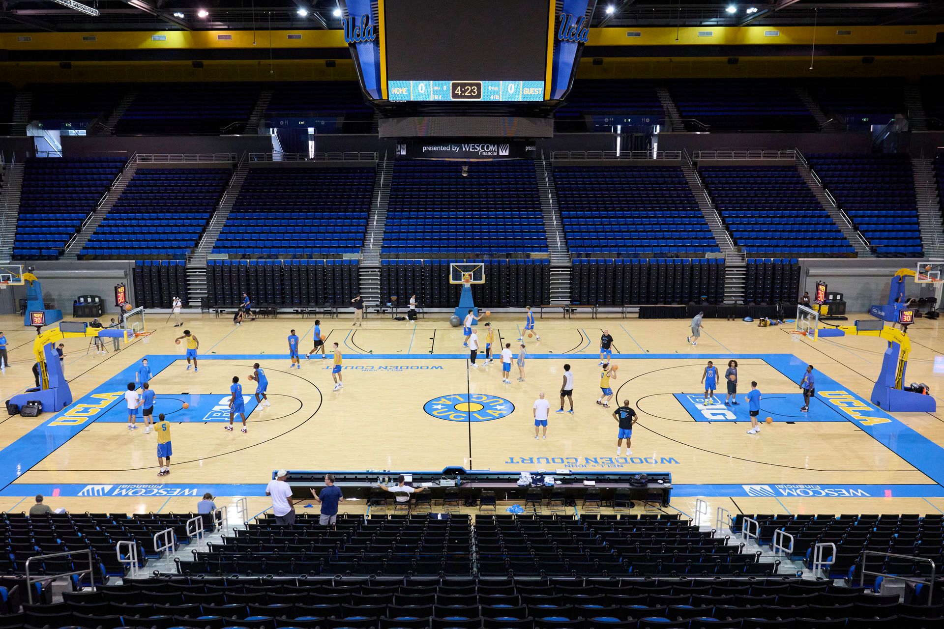 UCLA team's practice session on Media Day, Oct 2026