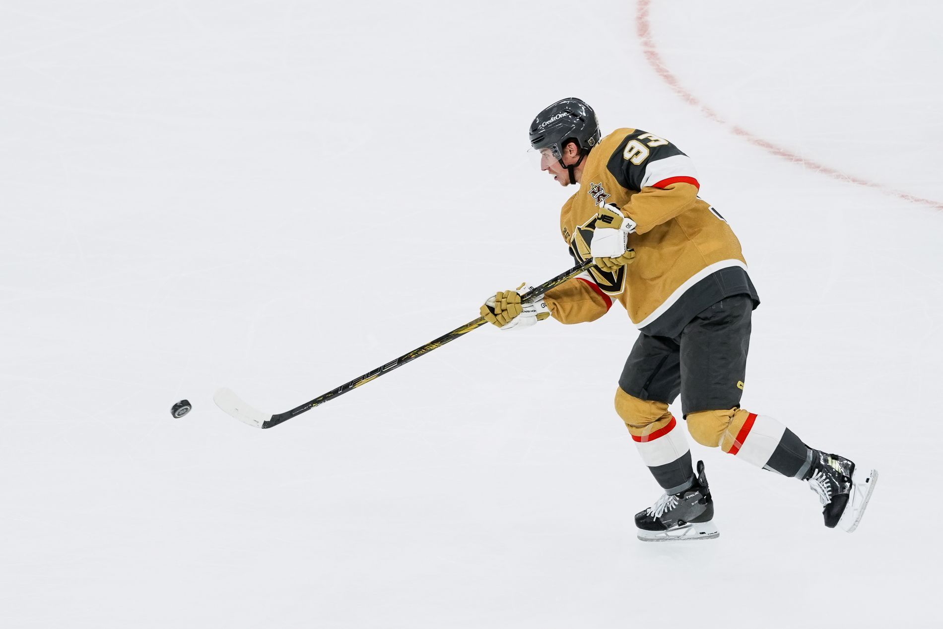 Mitch Marner attempts a second-period goal