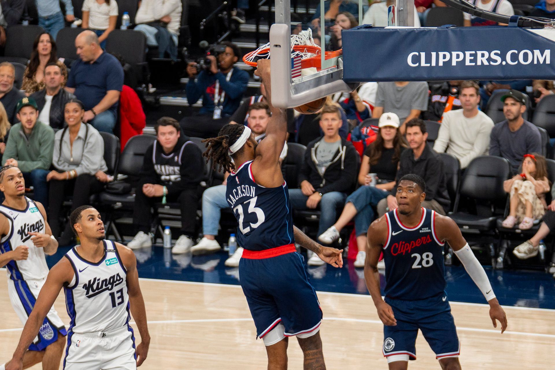 Isaiah Jackson finishes with a dunk against the Raptors