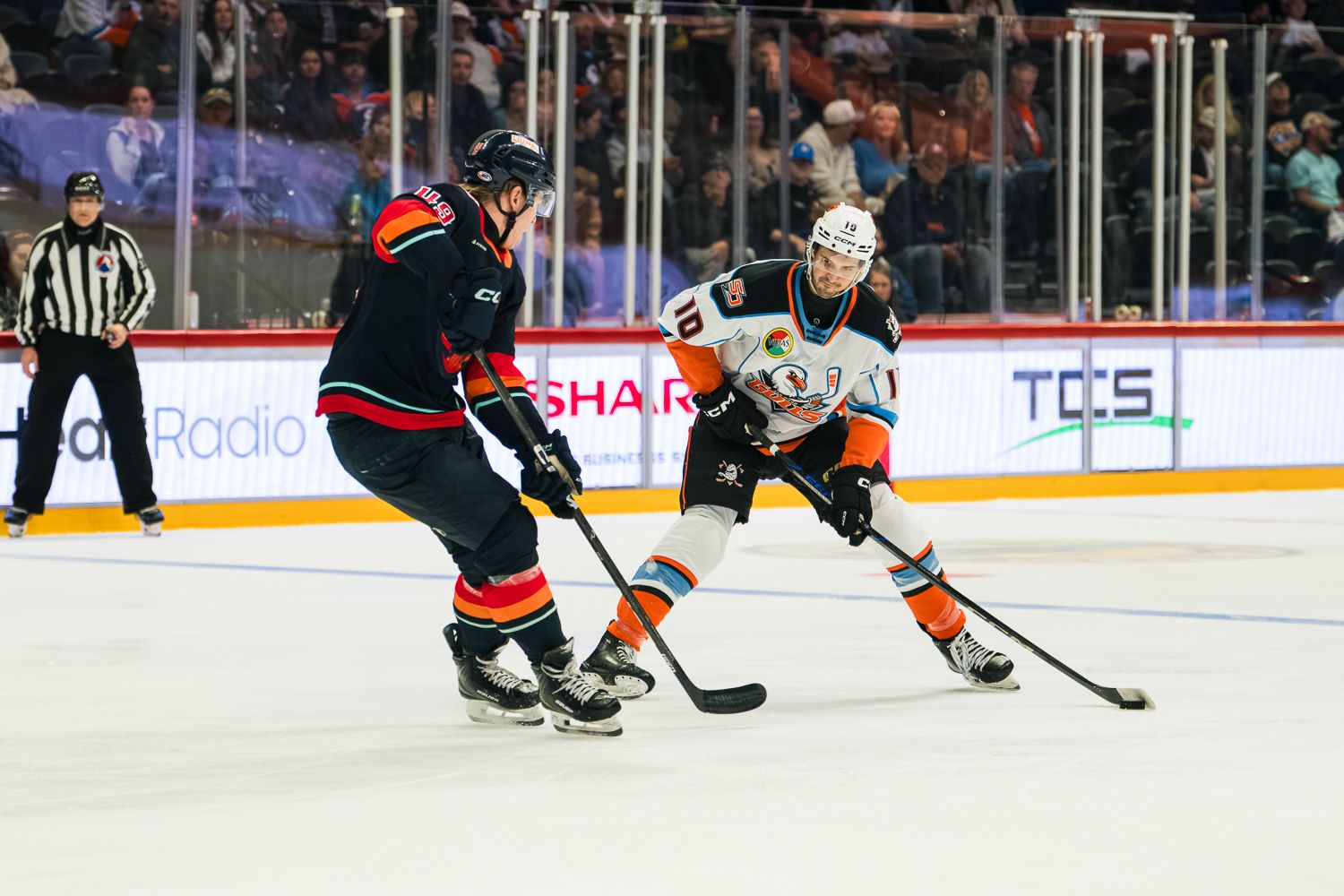 Travis Mitchell battles a Firebirds defender
