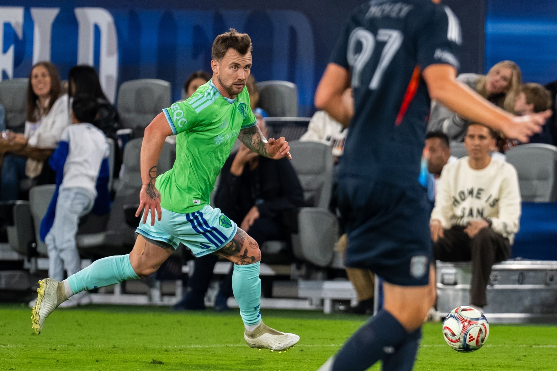 Albert Rusnák Dribbles Forward Against San Diego FC