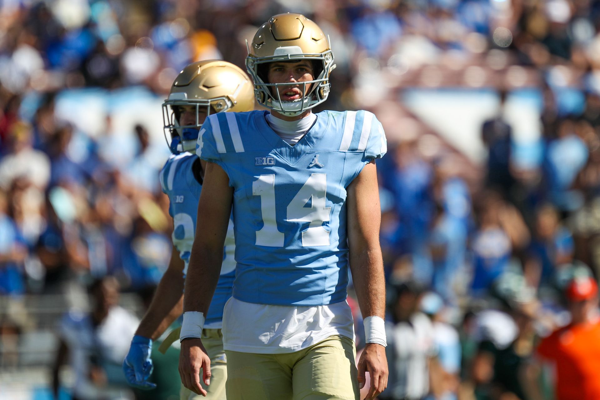 Ty Dieffenbach Looks On During UCLA's Win Over Michigan State