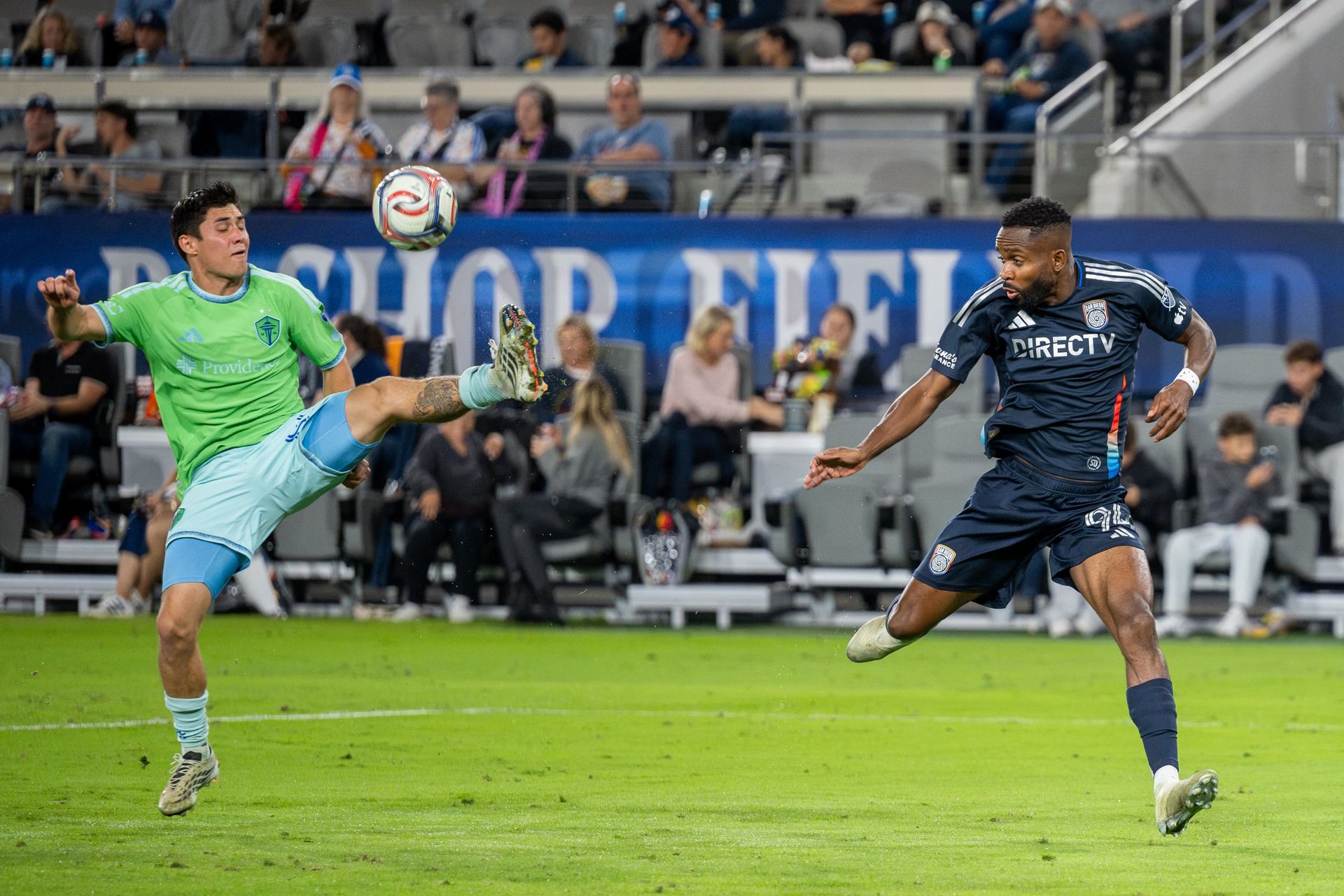 Cédric Bakambu Has the Ball Intercepted