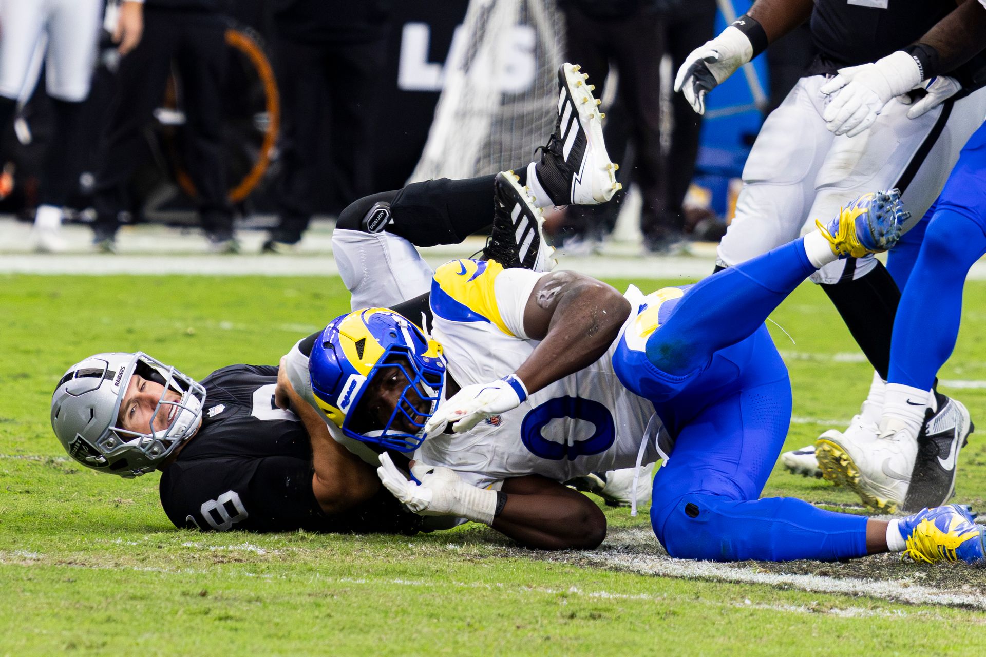 Byron Young Sacks Kirk Cousins in the Second Quarter