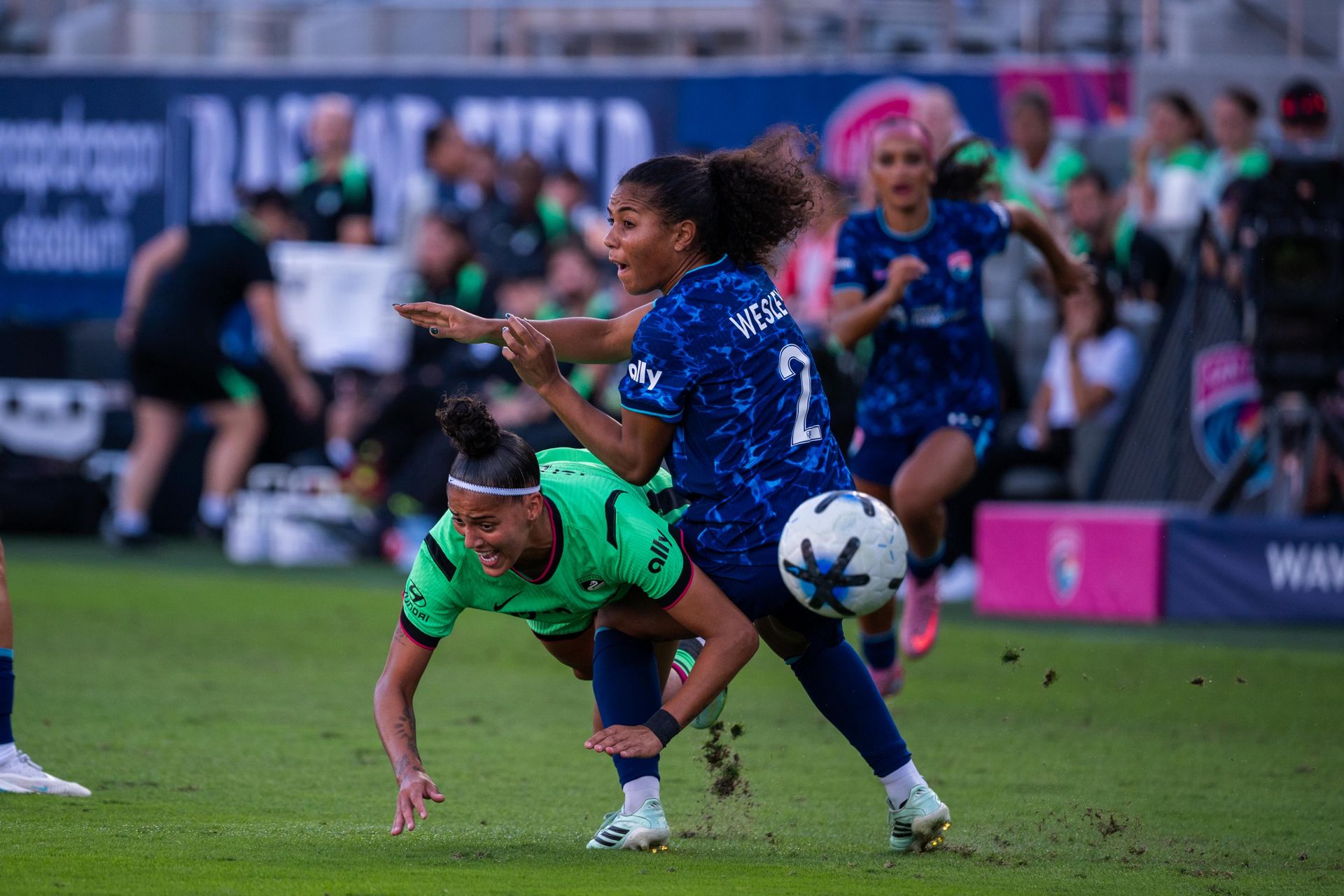 Kennedy Wesley halts a Boston Legacy attack