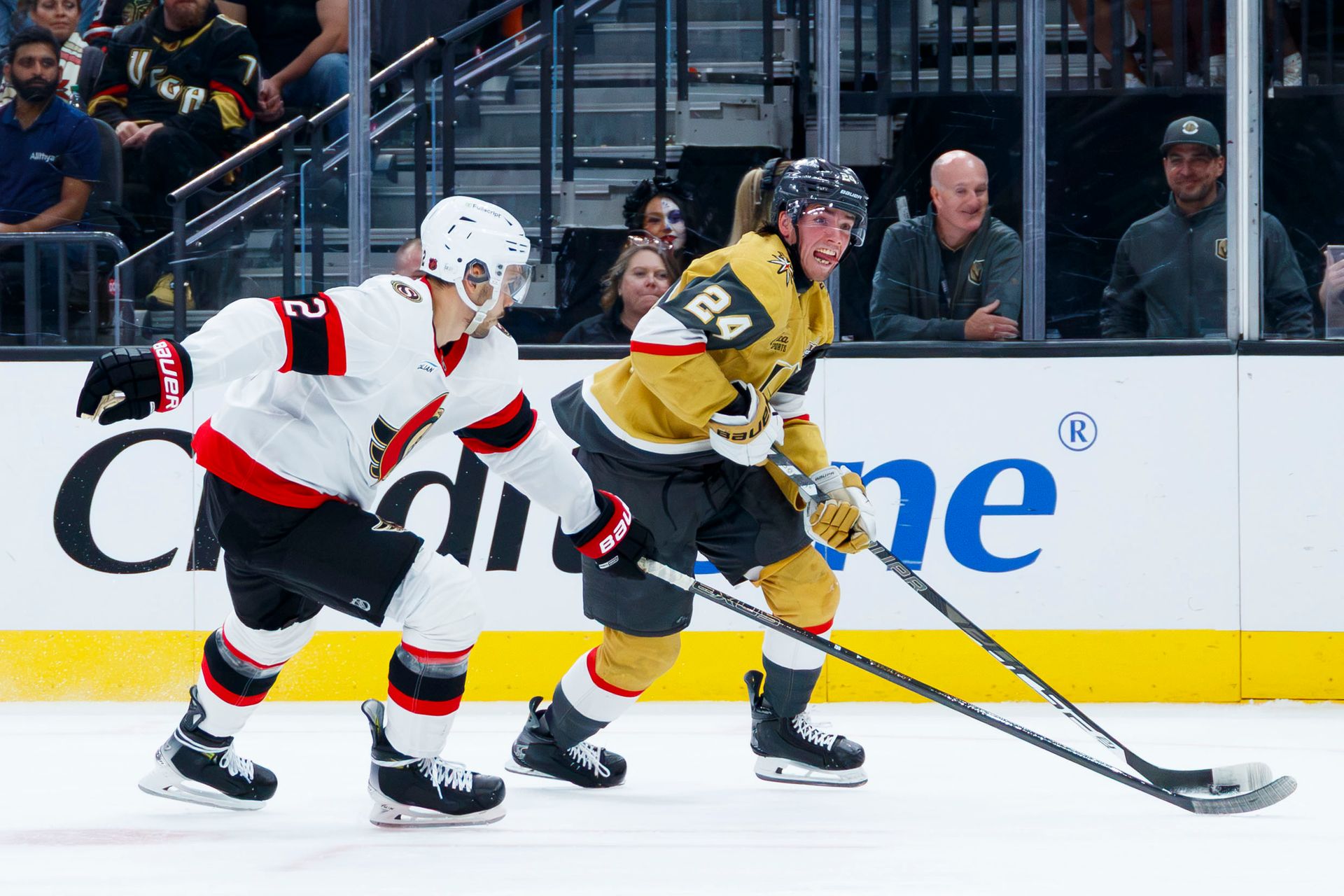 Trevor Connelly fights to maintain possession against Ottawa