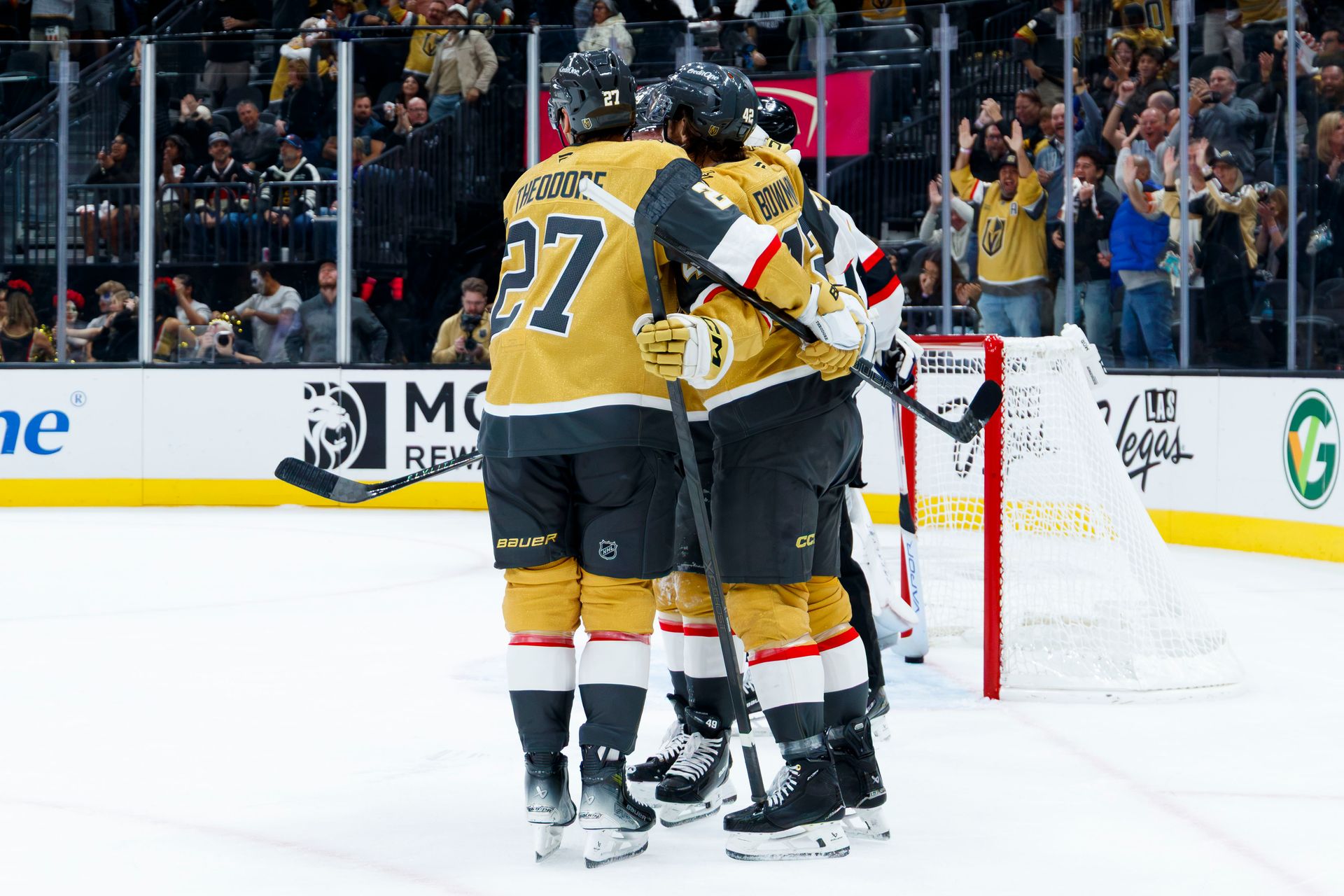 Braeden Bowman celebrates a goal against Ottawa