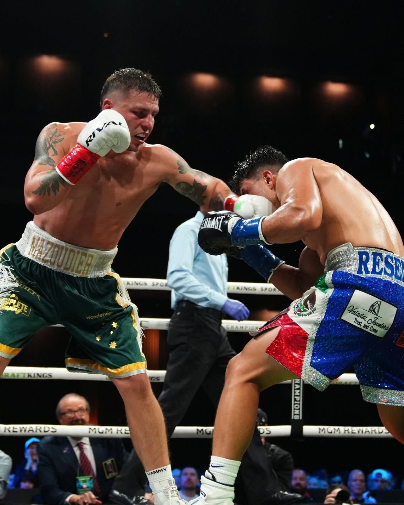 Mazoudier connects against Reséndiz in co-main event