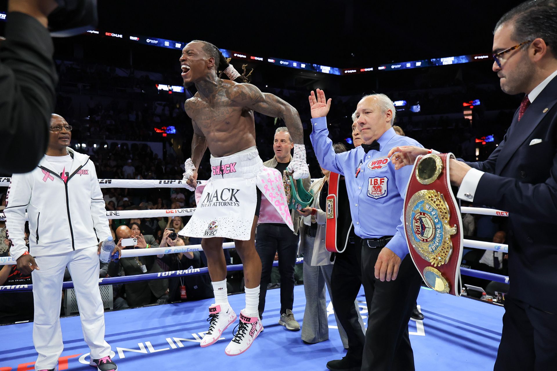 O'Shaquie Foster Celebrates Unanimous Decision Victory